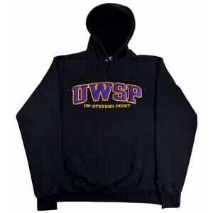 UW-Stevens Point Pointers Hoodie Men's Medium Embroidered Champion Sweatshirt